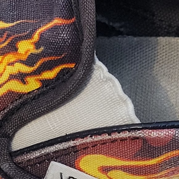 Vans Samurai Rising Slip On Skate Shoes Flames Mens 8.5 W 10 - Picture 6 of 12